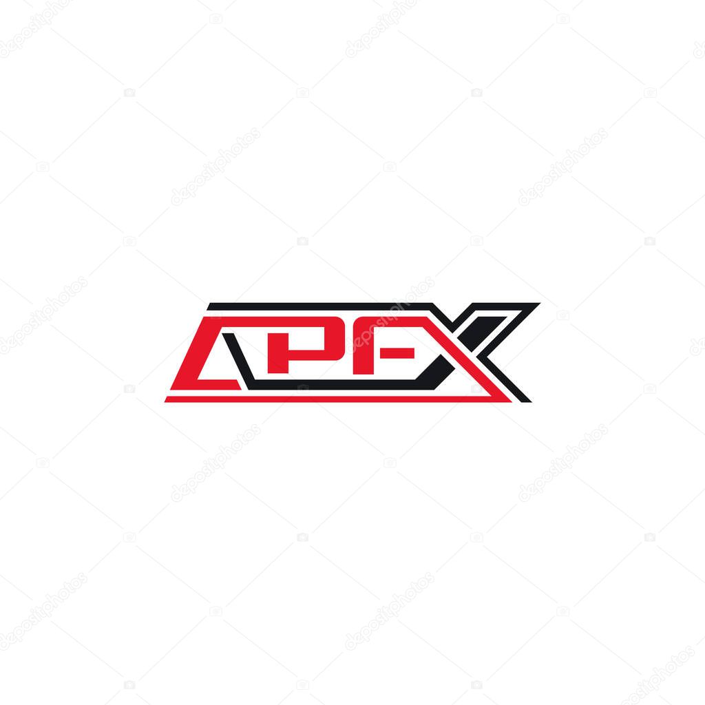Apex text typography, company logo design.