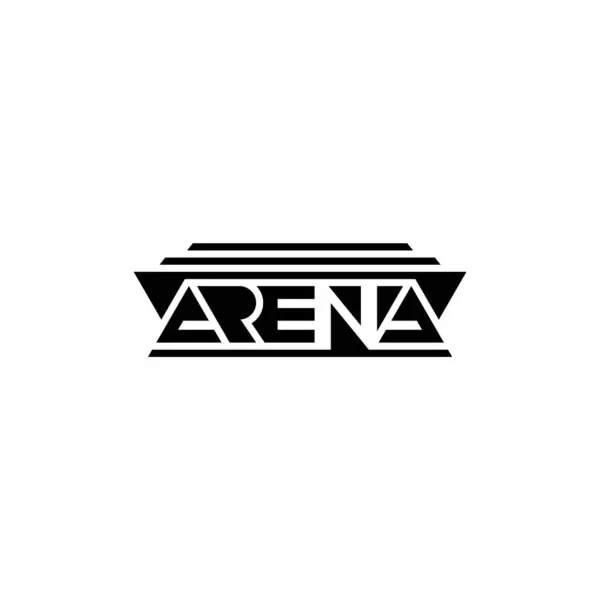 Arena tipografi yapı logosu tasarımı.