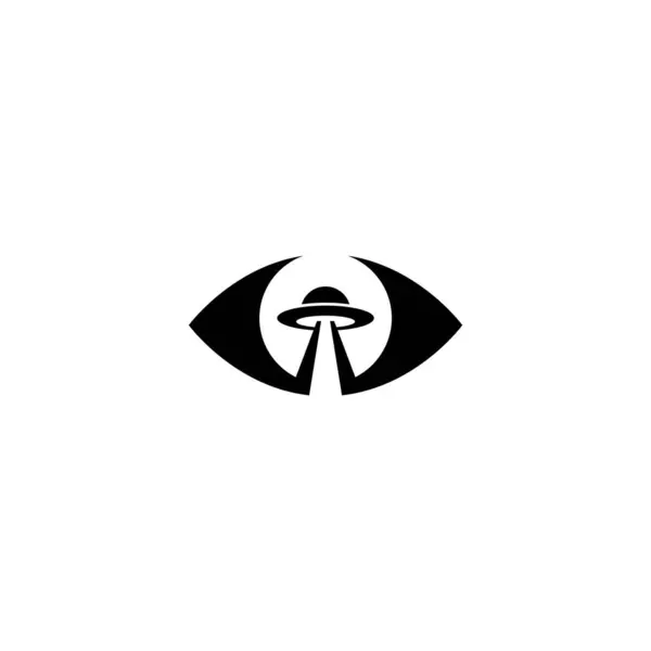 UFO şirketinin logo tasarımı ile göz kombinasyonu.