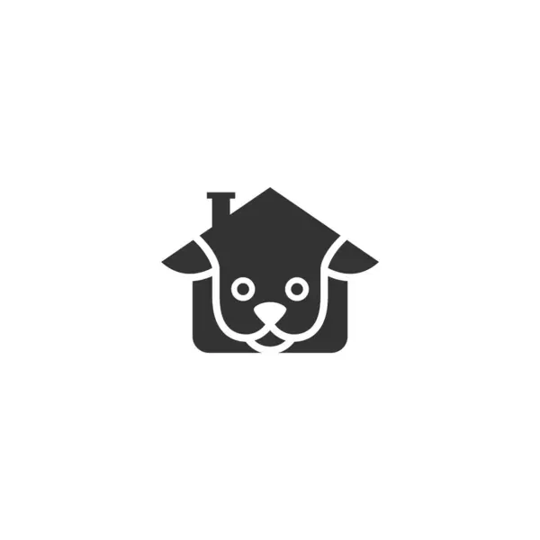 Köpek kulübesi. Logo tasarımı. Vektör illüstrasyonu.