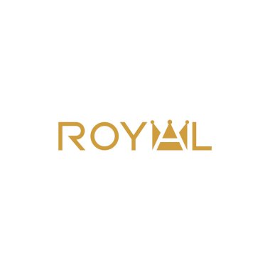 Kraliyet metni, tipografik logo tasarımı.