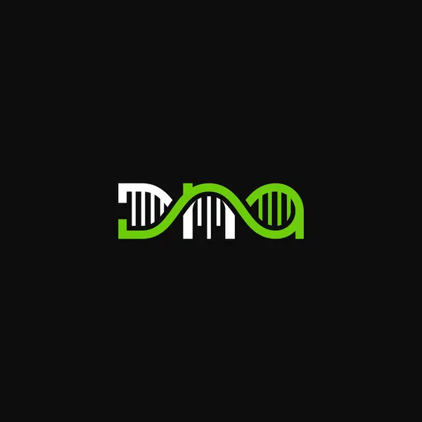 DNA kelime işaretleri şirket logosu tasarımı.
