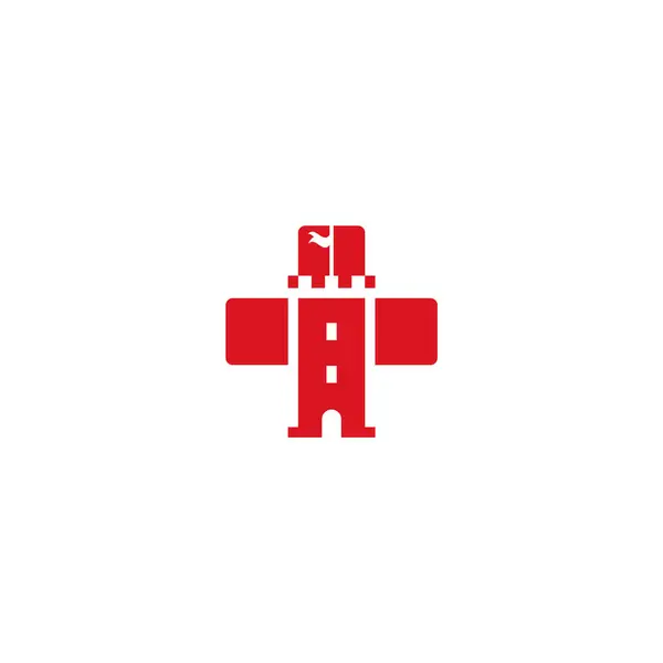 Kale kombinasyonu artı logo tasarımı.