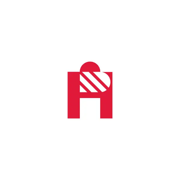 Kalp ve harf H negatif uzay logosu tasarımı.