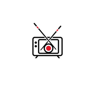 Suşi TV logo tasarımı konsepti.