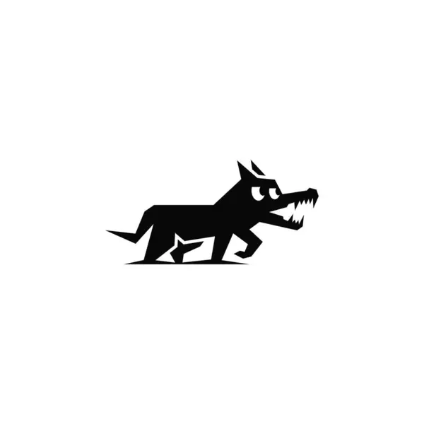 Komik kurt logosu tasarımı.