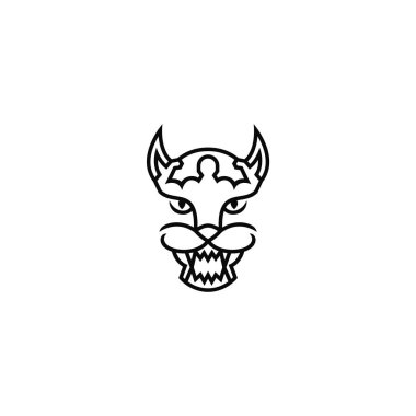 Jaguar ve güçlü adam logosu tasarımı.