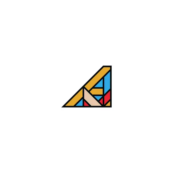 Bir mektup ve kalem yaratıcı logo tasarımı.