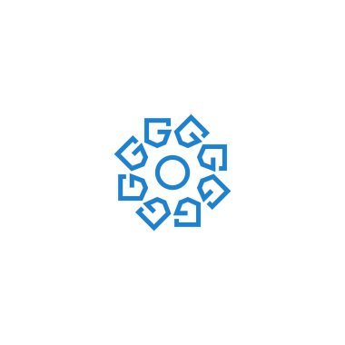 G logo dizaynından oluşan dişli çarkı.