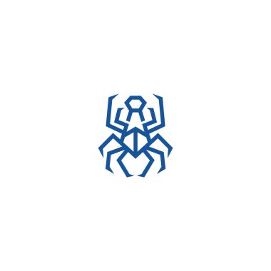 Boyunbağı örümcek şirketi logosu tasarımı.
