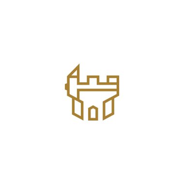 Bir ortaçağ şatosu logosu yapımı.