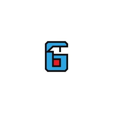 61 numara modern logo tasarımı.