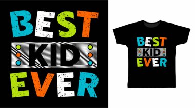 Gelmiş geçmiş en iyi tipografi vektör illüstrasyon tişört tasarımı konsepti.