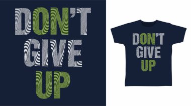 Tişörtteki baskı için tipografi sanatını bırakma 