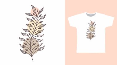 Elle çizilmiş tişört ve giysi tasarımı kavramını bırakır