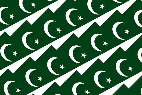Geometrisches Muster Den Farben Der Nationalflagge Pakistans Die Farben Pakistans — Stockfoto