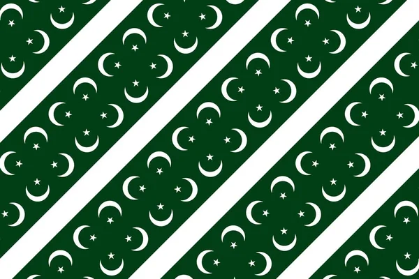 Geometrický Vzor Barvách Pákistánské Národní Vlajky Barvy Pákistánu — Stock fotografie