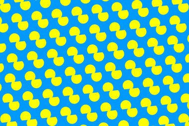 Palau bayrağının renklerinde geometrik desen. Palau 'nun renkleri.