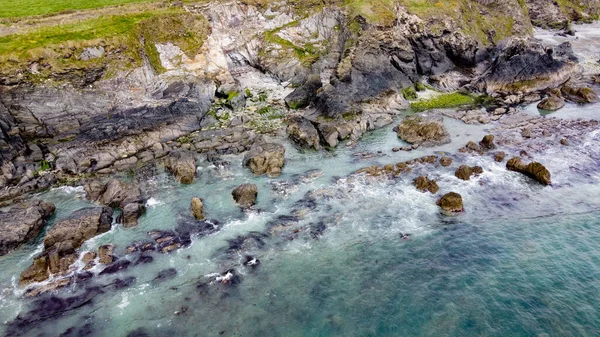 Drone Standpunt Landschappen Wild Atlantic Way Natuurlijke Bezienswaardigheden Van Noord — Stockfoto