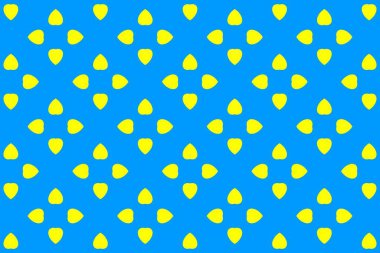 Palau bayrağının renklerinde geometrik desen. Palau 'nun renkleri.