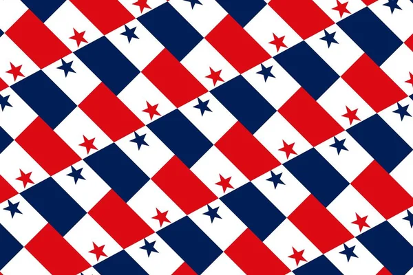 Geometrisches Muster Den Farben Der Nationalflagge Panamas Die Farben Panamas — Stockfoto