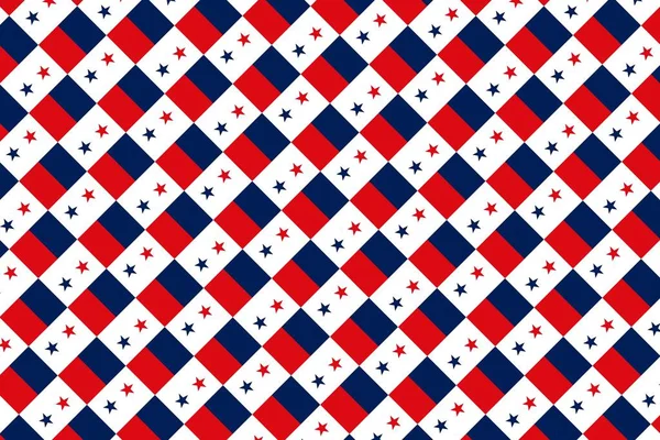 Padrão Geométrico Nas Cores Bandeira Nacional Panamá Cores Panamá — Fotografia de Stock