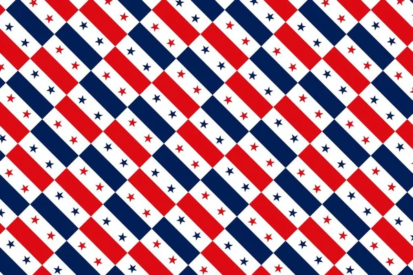 Padrão Geométrico Nas Cores Bandeira Nacional Panamá Cores Panamá — Fotografia de Stock