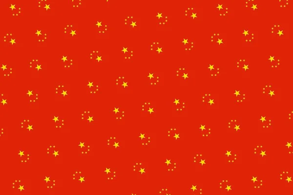 Geometrische Patroon Kleuren Van Nationale Vlag Van Volksrepubliek China Kleuren — Stockfoto