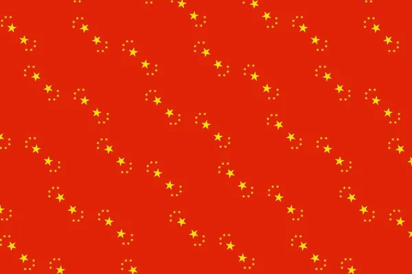 Geometrische Patroon Kleuren Van Nationale Vlag Van Volksrepubliek China Kleuren — Stockfoto