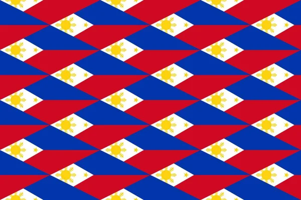 Geometrisches Muster Den Farben Der Philippinischen Nationalflagge Die Farben Der — Stockfoto