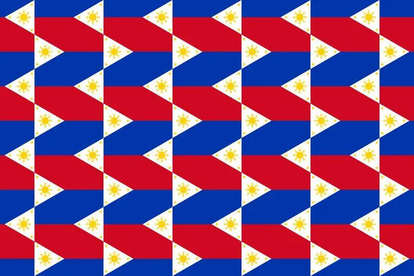 Geometrický Vzor Barvách Filipínské Národní Vlajky Barvy Filipín — Stock fotografie