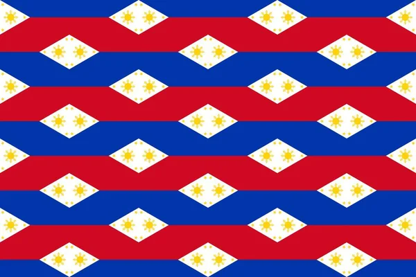 Γεωμετρικό Σχέδιο Στα Χρώματα Της Εθνικής Σημαίας Των Φιλιππίνων Χρώματα — Φωτογραφία Αρχείου