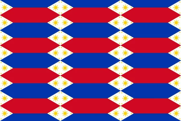 Patrón Geométrico Los Colores Bandera Nacional Filipinas Los Colores Filipinas — Foto de Stock