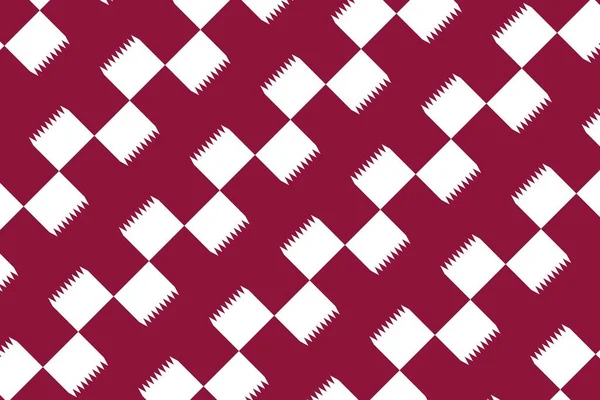 Geometrikus Minta Katari Nemzeti Zászló Színeiben Katar Színei — Stock Fotó