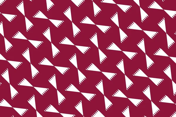 Katar Ulusal Bayrağının Renklerinde Geometrik Desen Katar Renkleri — Stok fotoğraf