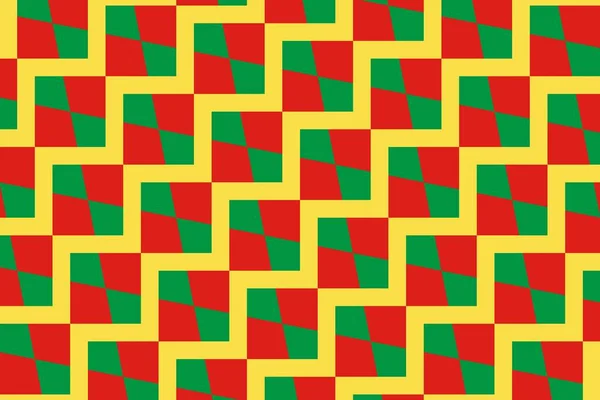コンゴ共和国国旗の色の幾何学模様 コンゴ共和国の色 — ストック写真