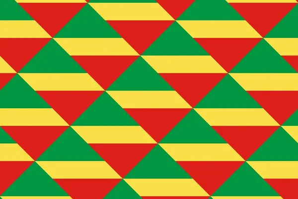 刚果共和国国旗颜色的几何图案 刚果共和国的颜色 — 图库照片
