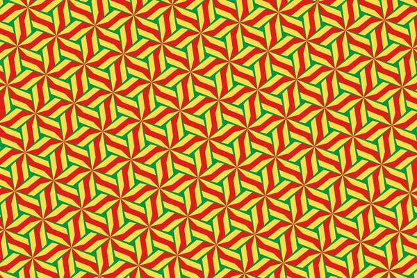 Geometrische Patroon Kleuren Van Nationale Vlag Van Republiek Congo Kleuren — Stockfoto