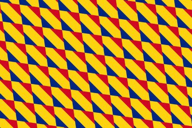 Romanya bayrağının renklerinde geometrik desen. Romanya 'nın renkleri.