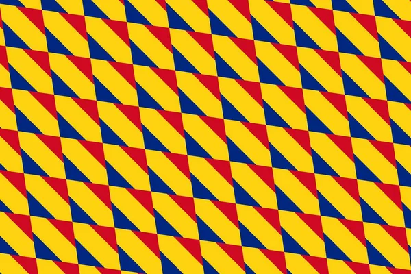 Padrão Geométrico Nas Cores Bandeira Nacional Romênia Cores Roménia — Fotografia de Stock