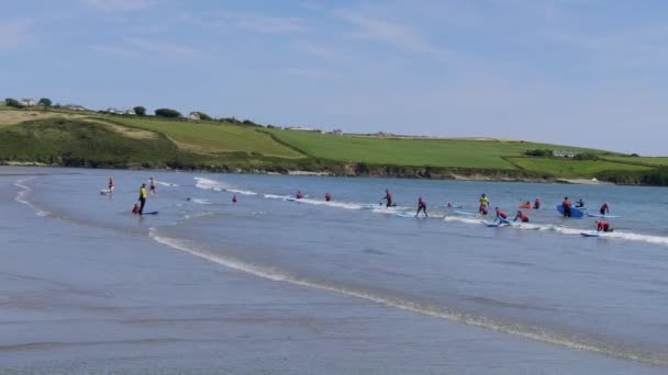 County Cork Irland August 2022 Kinder Lernen Sommer Irland Auf — Stockvideo