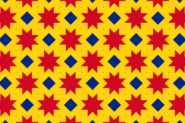 ルーマニア国旗の色の幾何学模様 ルーマニアの色 — ストック写真