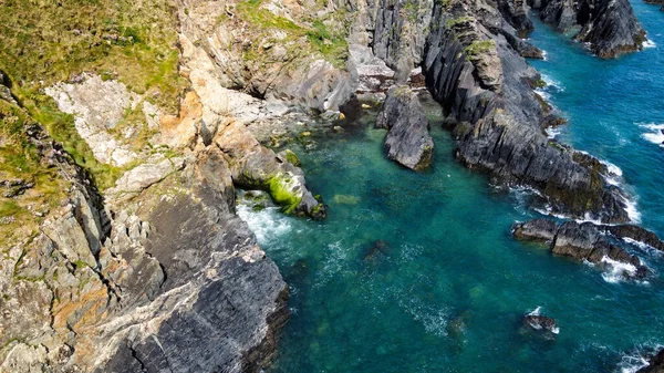 Belle Côte Eau Mer Turquoise Paysage Balnéaire Nature Irlande Paysages — Photo