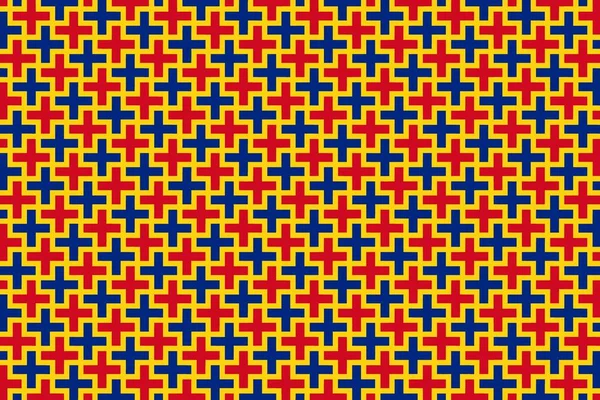 Geometrický Vzor Barvách Rumunské Národní Vlajky Barvy Rumunska — Stock fotografie