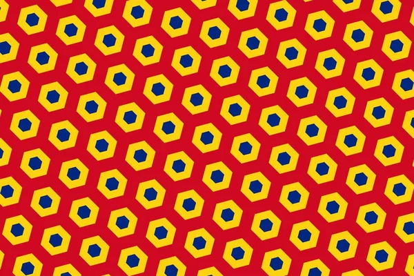 Geometrisches Muster Den Farben Der Rumänischen Nationalflagge Die Farben Rumäniens — Stockfoto