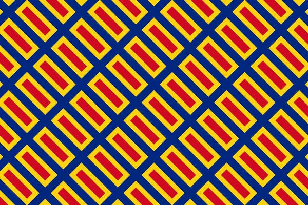 罗马尼亚国旗颜色中的几何图案 罗马尼亚的色彩 — 图库照片