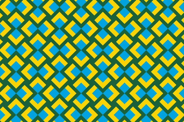 Ruanda bayrağının renklerinde geometrik desen. Ruanda 'nın renkleri.