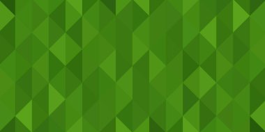 Soyut geometrik arkaplan. Üçgen pikselleme. Mozaik, yeşil eğim.