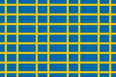 Geometric pattern in the colors of the national flag of Sweden. The colors of Sweden.