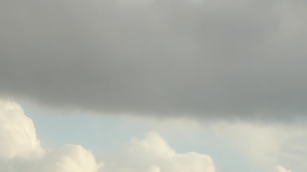 Video Timelapse Cumulus Clouds Racing Sky Cloudy Background — Stock videók